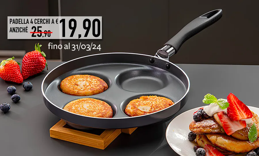 Fryng pan with 4 dimples on sale