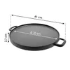 CAST-IRON DOUBLE-SIDED GRILLING PAN