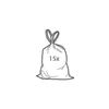 RUBBISH BAGS WITH DRAWSTRINGS, 5 L