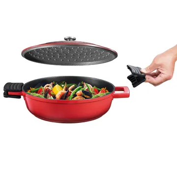 DEEP FRYING PAN WITH COVER