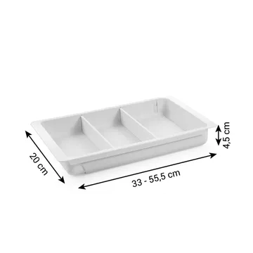 EXTENDIBLE TRAY FOR THE DRAWER