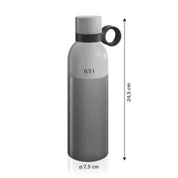 THERMO BOTTLE 0.,5 L STAINLESS STEEL, BICOLOR