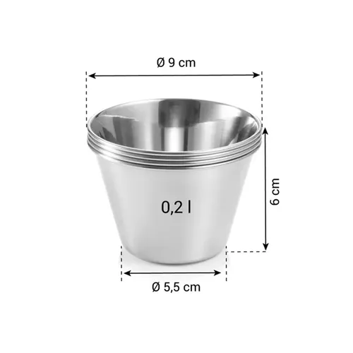 STAINLESS STEEL PANNA COTTA CUPS