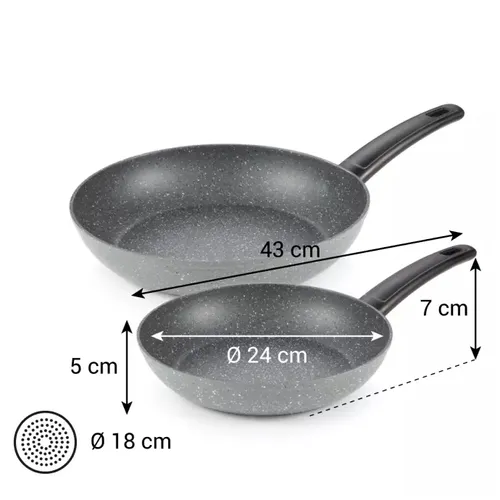 FRYING PANS 24 and 28 cm