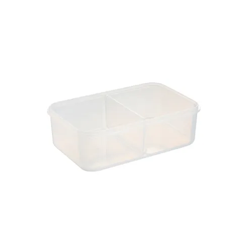 CONTAINER WITH 2 DISHES, RECTANGULAR