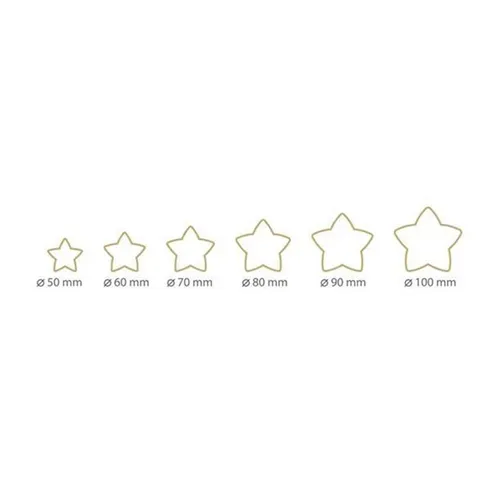 DOUBLE-SIDED COOKIE CUTTERS, STAR