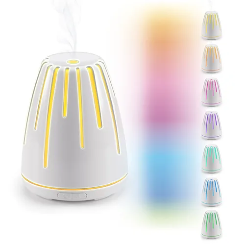 ULTRASONIC AROMA LAMP, LAVA, WHITE