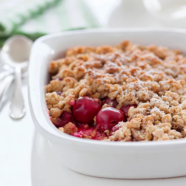 Crumble di ciliegie