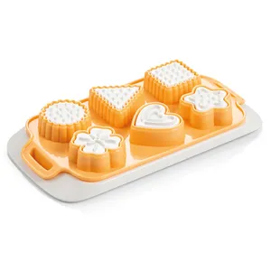 COOKIE CUTTER TRAY WITH STAMPS, ASSORTED SHAPES