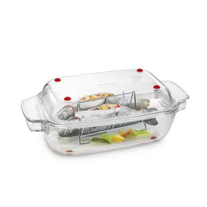 RECTANGULAR ROASTER WITH LID