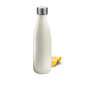 STAINLESS STEEL BOTTLE, 0.6 L, CREAM