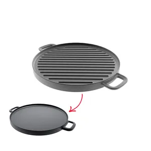 BISTECCHIERA LISCIA E RIGATA IN GHISA